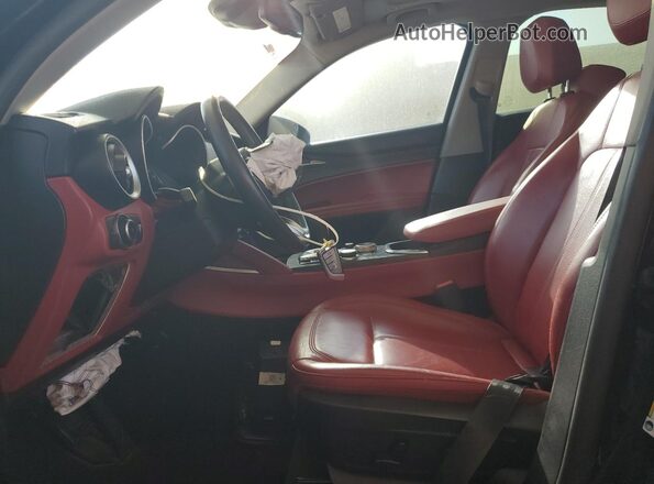 ZASPAJANXL7C76295 2020 ALFA ROMEO STELVIO Black Widok wnętrza z przodu