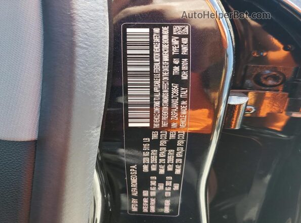ZASPAJANXL7C89547 2020 ALFA ROMEO STELVIO Черный Вид наклейки с VIN-кодом