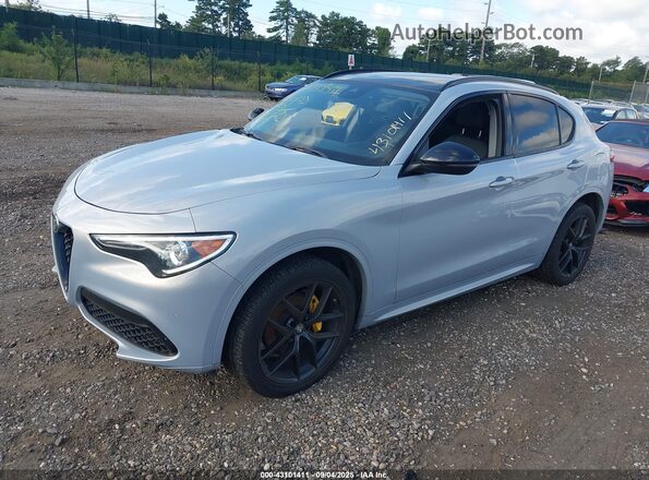 ZASPAKBNXM7D15294 2021 ALFA ROMEO STELVIO Gray Rear left