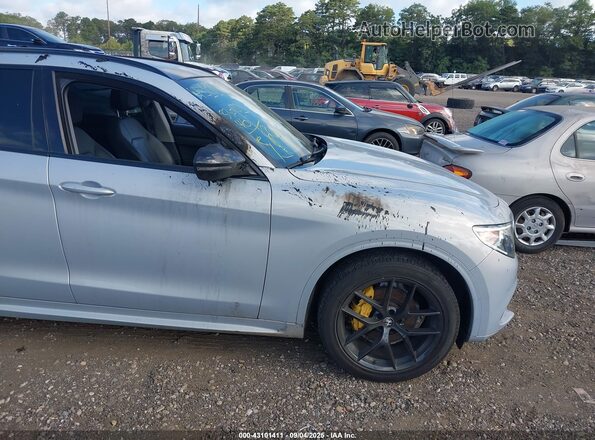 ZASPAKBNXM7D15294 2021 ALFA ROMEO STELVIO Gray Rear view