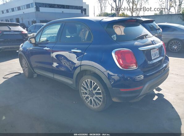 ZFBCFXCT5GP347418 2016 FIAT 500X Blue Задня ліва чверть