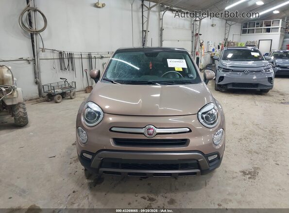ZFBCFYCB7JP658109 2018 FIAT 500X Tan ხელსაწყოთა პანელის ხედი