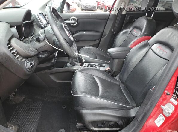 ZFBCFYET4GP415503 2016 FIAT 500X Red Widok wnętrza z przodu