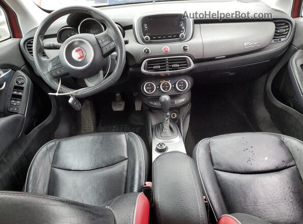 ZFBCFYET4GP415503 2016 FIAT 500X Red Widok deski rozdzielczej