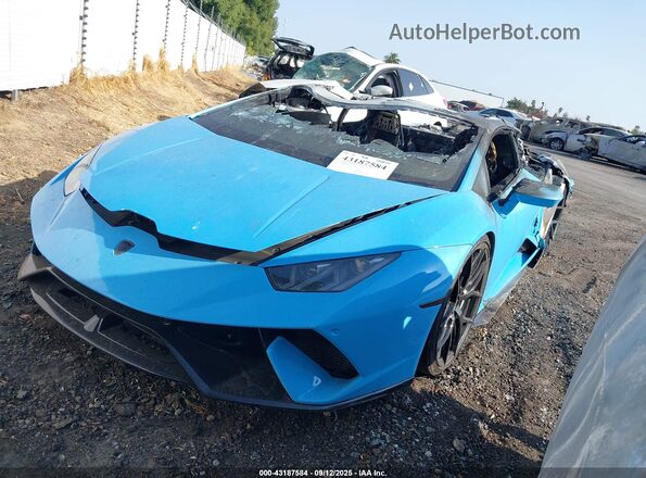 ZHWUC2ZF7HLA06751 2017 LAMBORGHINI HURACAN Синий Передняя левая четверть