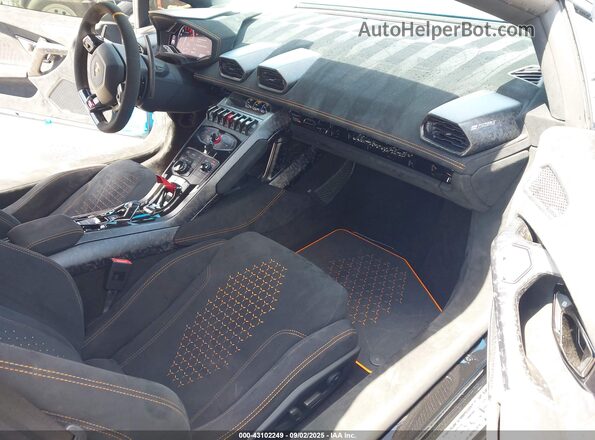 ZHWUS4ZF4KLA11640 2019 LAMBORGHINI HURACAN Синий Вид салона спереди