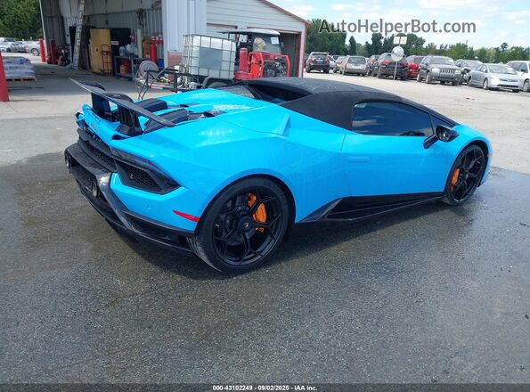 ZHWUS4ZF4KLA11640 2019 LAMBORGHINI HURACAN Синий Задняя правая четверть