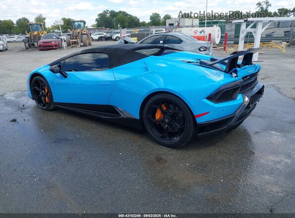 ZHWUS4ZF4KLA11640 2019 LAMBORGHINI HURACAN Синий Задняя левая четверть