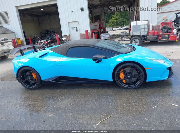 ZHWUS4ZF4KLA11640 2019 LAMBORGHINI HURACAN Синий Панорамный вид салона 360°