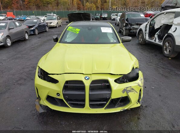 WBS43AY02NFL90468 2022 BMW M3 Green Առջևի վահանակի տեսք