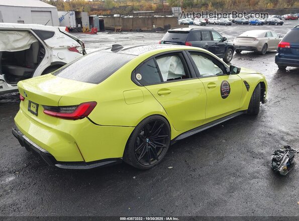 WBS43AY02NFL90468 2022 BMW M3 Green Հետևի աջ