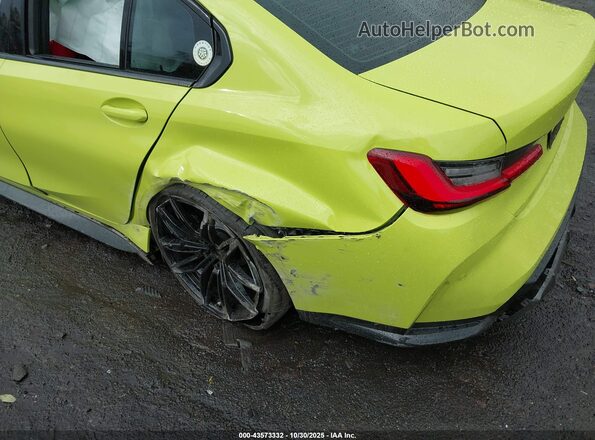 WBS43AY02NFL90468 2022 BMW M3 Green Դիմացի տեսք