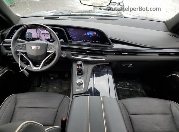 0000MVIN388956IND 2023 CADILLAC ESCALADE Черный Вид панели приборов