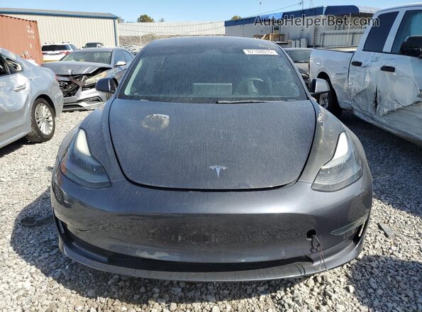 5YJ3E1EA3NF185238 2022 TESLA MODEL 3 Gray უკანა ხედი