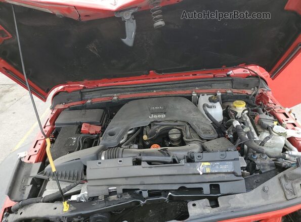 1C6HJTAG5LL159717 2020 JEEP GLADIATOR Red Engine compartment view