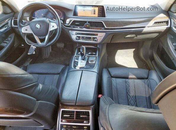 WBA7T2C00LCE43524 2020 BMW 7 SERIES Gray ხელსაწყოთა პანელის ხედი