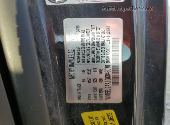 WMEEJ9AA6GK843070 2016 SMART FORTWO White Widok naklejki z numerem VIN