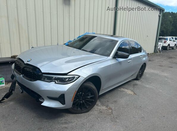 WBA5R1C07LFH39025 2020 BMW 3 SERIES Silver Trasero derecho