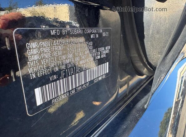 JF1VA1A67M9814200 2021 SUBARU WRX Black 