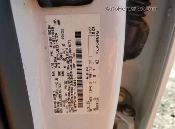 1FT7W2BT8HED82681 2017 FORD F250 White 