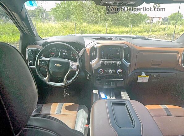 1GC4YREY0LF130469 2020 CHEVROLET SILVERADO Белый Вид задних сидений