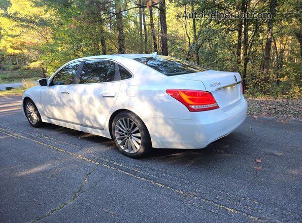 KMHGH4JH8GU104303 2016 HYUNDAI EQUUS Белый Передняя правая четверть