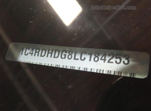 1C4RDHDG8LC184253 2020 DODGE DURANGO Синий Вид задней части салона