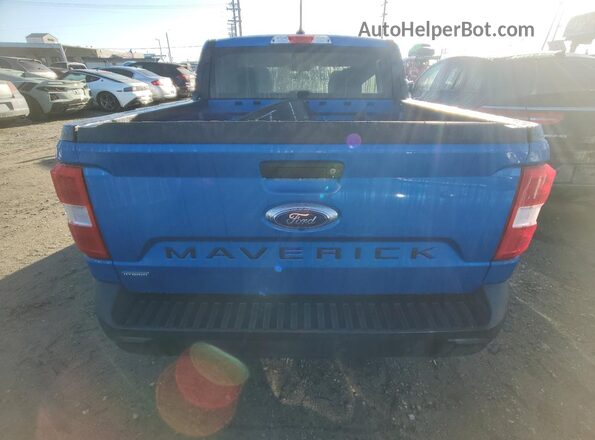 3FTTW8E37NRA73905 2022 FORD MAVERICK Синий Вид салона спереди