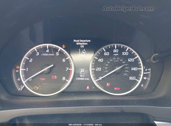 19UDE2F75LA001079 2020 ACURA ILX White Widok tylnych siedzeń