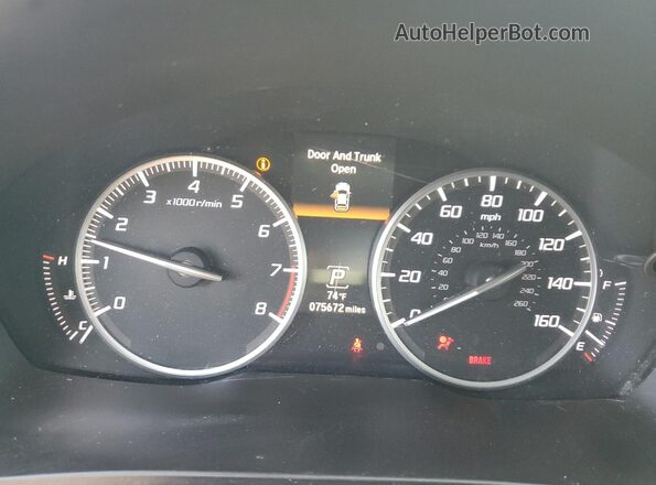 19UDE2F77KA015435 2019 ACURA ILX White Instrument cluster view