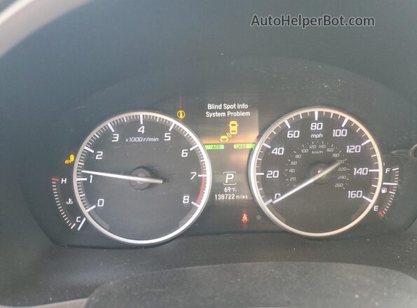 19UDE2F78KA013287 2019 ACURA ILX Black Widok zestawu wskaźników