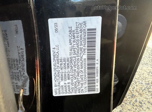19UDE4H3XRA006339 2024 ACURA INTEGRA Black 