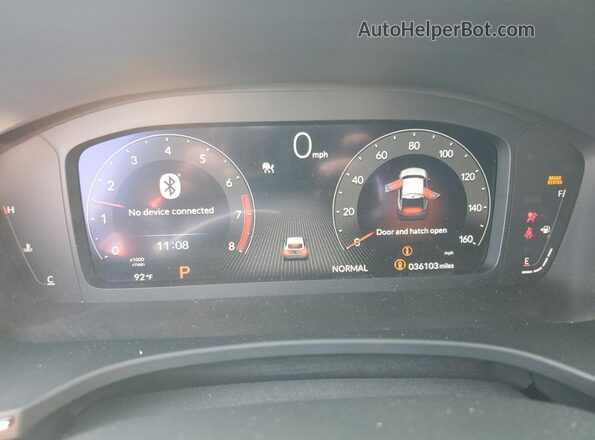 19UDE4H67RA003845 2024 ACURA INTEGRA Blue Widok zestawu wskaźników