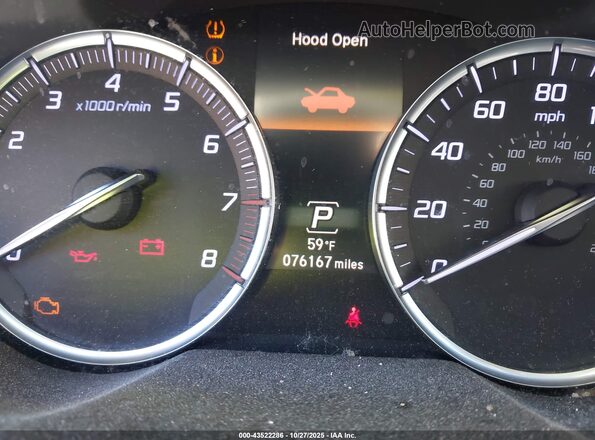 19UUB1F33KA009535 2019 ACURA TLX Gray Widok tylnych siedzeń