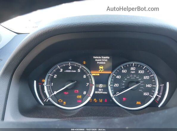 19UUB1F37LA017008 2020 ACURA TLX Черный Вид задних сидений