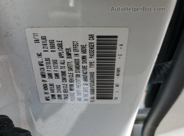 19UUB1F52JA006495 2018 ACURA TLX Белый 
