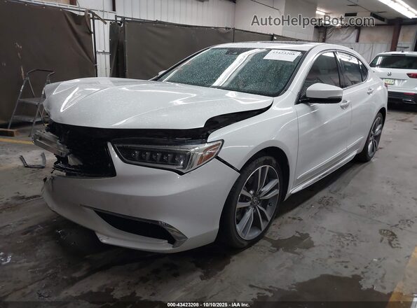 19UUB2F46KA008555 2019 ACURA TLX White Առջևի ձախ երեք քառորդ տեսարան