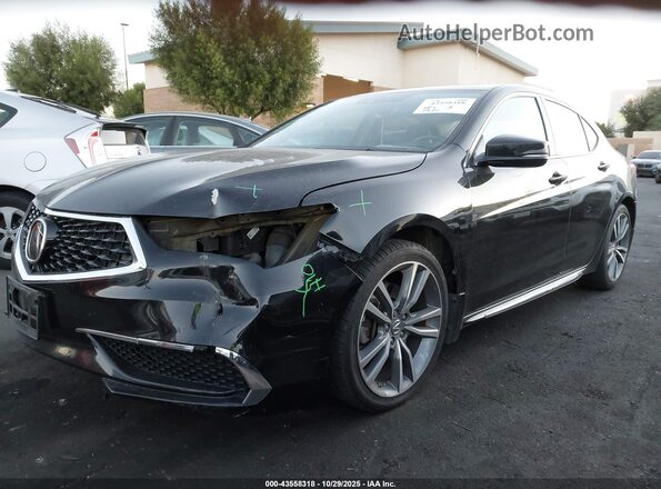 19UUB2F49LA003416 2020 ACURA TLX Black Առջևի ձախ երեք քառորդ տեսարան