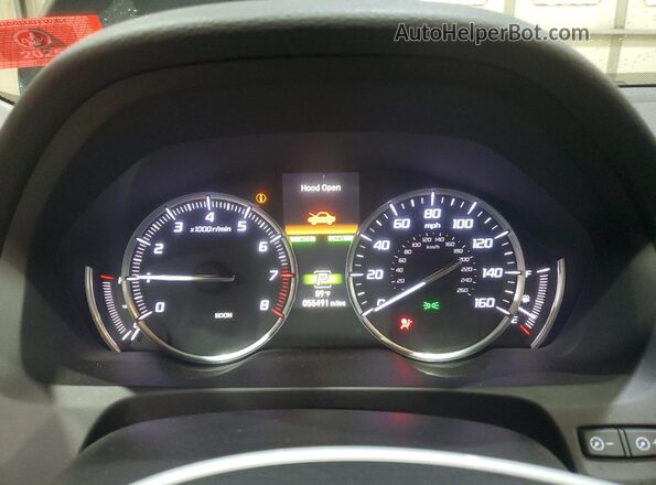 19UUB3F49KA002321 2019 ACURA TLX Black Vista del cuadro de instrumentos