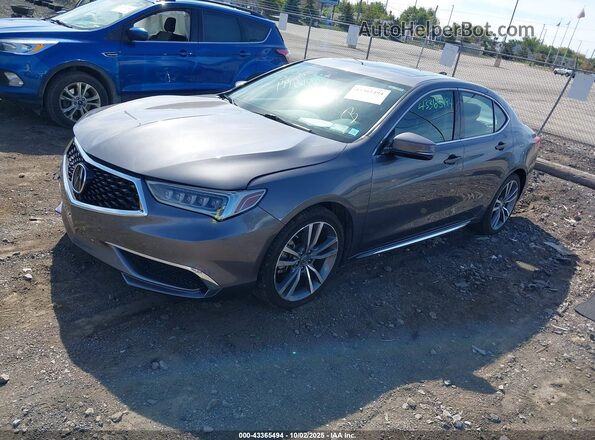 19UUB3F4XLA000255 2020 ACURA TLX Gray Առջևի ձախ երեք քառորդ տեսարան