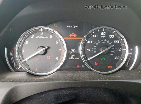 19UUB3F55GA002641 2016 ACURA TLX Белый Вид щитка приборов