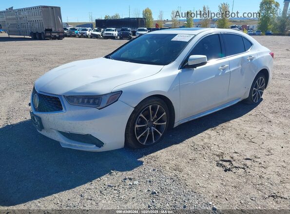 19UUB3F58JA004584 2018 ACURA TLX White Przód lewy