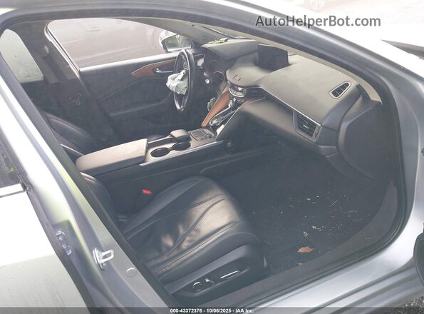 19UUB5F44MA007070 2021 ACURA TLX Silver Widok wnętrza z przodu