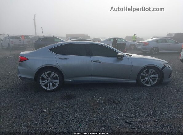 19UUB5F44MA007070 2021 ACURA TLX Silver Widok wnętrza z tyłu