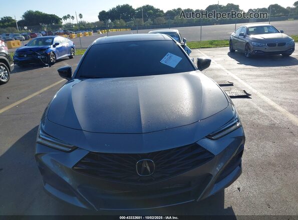19UUB5F48RA000601 2024 ACURA TLX Gray Սարքավորումների վահանակի տեսք