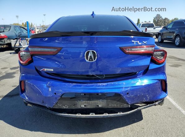 19UUB5F59MA014590 2021 ACURA TLX Blue Widok z tyłu