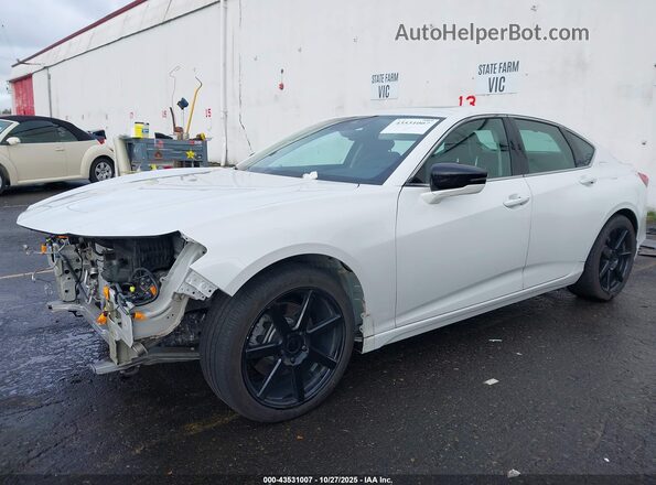 19UUB5F64MA000654 2021 ACURA TLX White Vista tres cuartos delantera izquierda