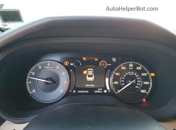 19UUB6F48MA006302 2021 ACURA TLX White Vista del cuadro de instrumentos