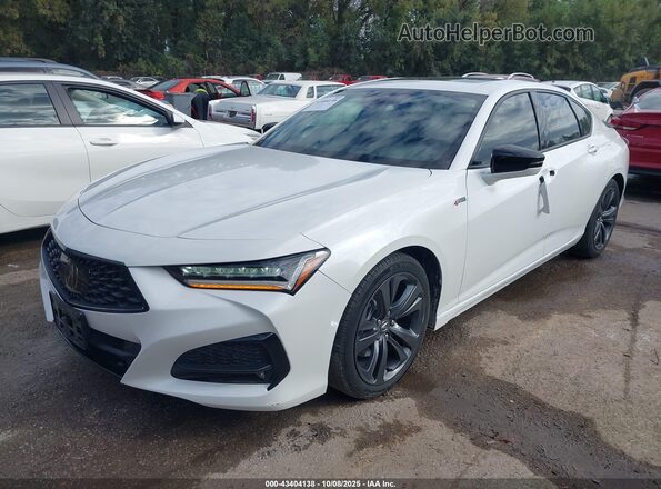 19UUB6F56MA006386 2021 ACURA TLX White Передня ліва чверть
