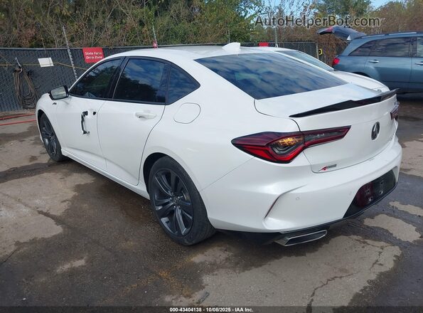 19UUB6F56MA006386 2021 ACURA TLX White Задня ліва чверть